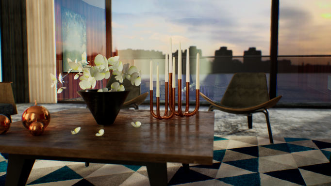 A virtual apart running on virtual reality