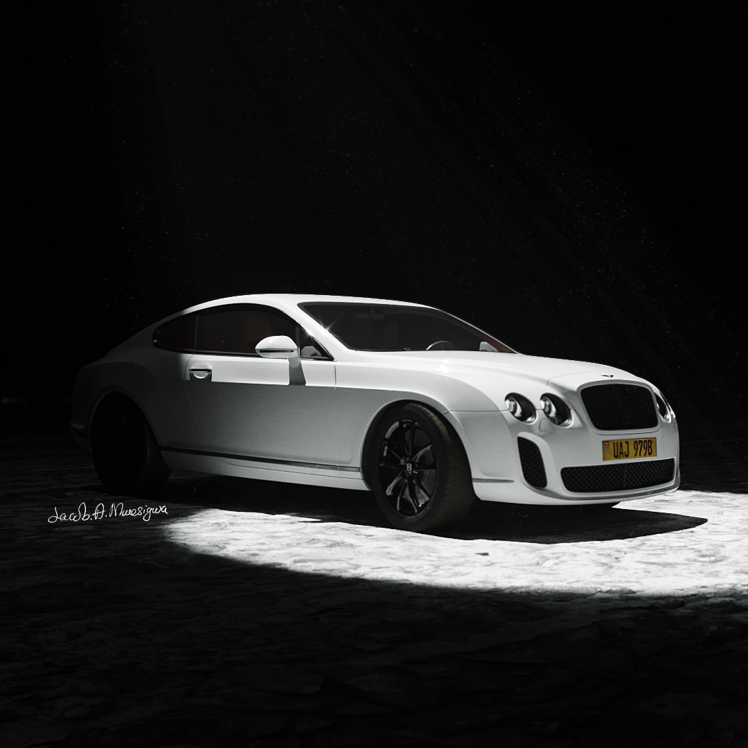 3d Car rendering by jacob mwesigwa